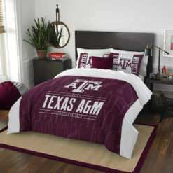 Texas A&m Aggies Bedding Set (duvet Cover & Pillow Cases)