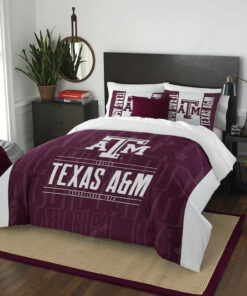 Texas A&m Aggies Bedding Set (duvet Cover & Pillow Cases)