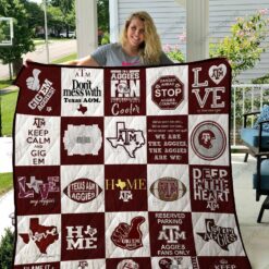 Texas Am Aggies Quilt Blanket 02