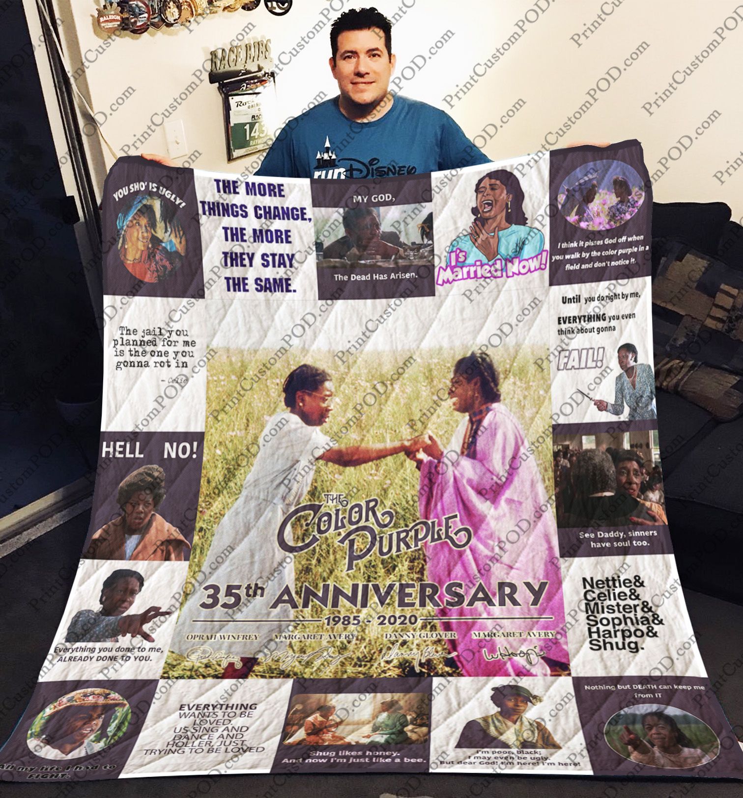 The Color Purple Quilt Blanket For Fans Ver 17-1