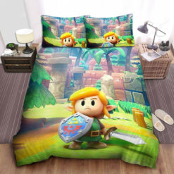 The Legend Of Zelda Links Awakening 3d Artwork Bed Sheets Duvet Cover Bedding Sets
