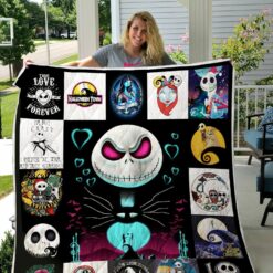 The Nightmare Before Christmas Poster Quilt Blanket