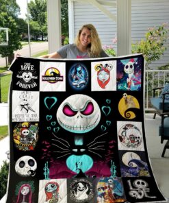 The Nightmare Before Christmas Poster Quilt Blanket