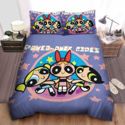 The Powerpuff Girls & Stars Bed Sheets Duvet Cover Bedding Sets