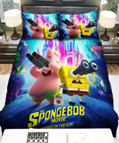 The Spongebob Movie: Sponge On The Run (2020) A Huge Journey To Find A Tiny Friend Bed Sheets Duvet Cover Bedding Sets