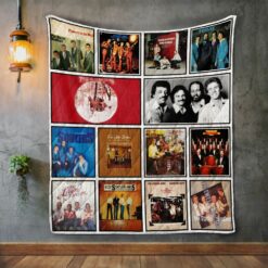 The Statler Brothers Album Covers Quilt Blanket