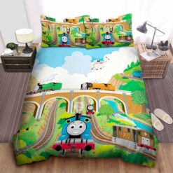 Thomas Train And Friends Characters Gallery Bed Sheets Duvet Cover Bedding Sets