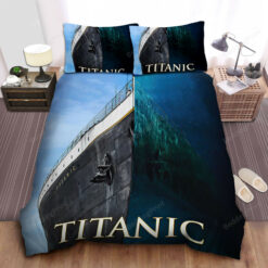 Titanic The Unsinkable Ship Split Artwork Bed Sheets Duvet Cover Bedding Sets