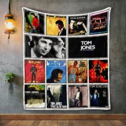 Tom Jones Album Covers Quilt Blanket