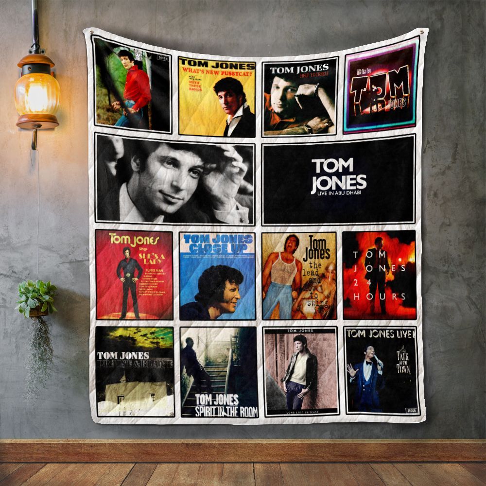 Tom Jones Album Covers Quilt Blanket