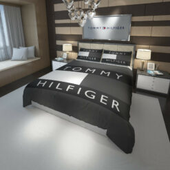 Tommy Hilfiger Logo Custom Bedding Set Duvet Cover#4
