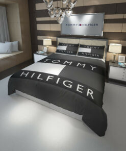 Tommy Hilfiger Logo Custom Bedding Set Duvet Cover#4
