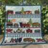 Train Quilt Blanket