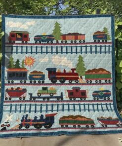 Train Quilt Blanket