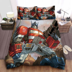 Transformer Optimus Prime Animation Bed Sheets Duvet Cover Bedding Sets