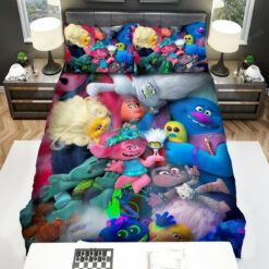Trolls Characters Bed Sheets Duvet Cover Bedding Sets