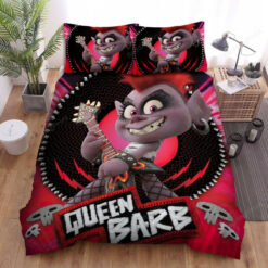 Trolls Queen Barb Respect The Rock Bed Sheets Duvet Cover Bedding Sets