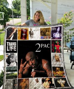 Tupac Shakur Albums Cover Poster Quilt Blanket