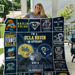 Ucla Bruins Amp Los Angeles Rams Quilt Blanket