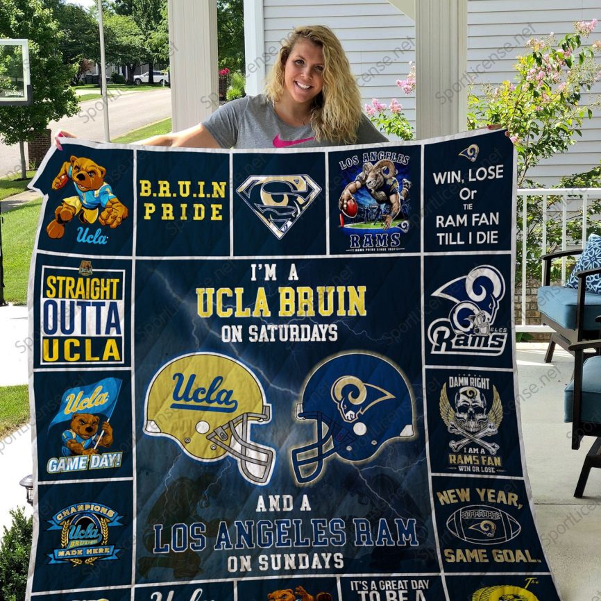 Ucla Bruins Amp Los Angeles Rams Quilt Blanket