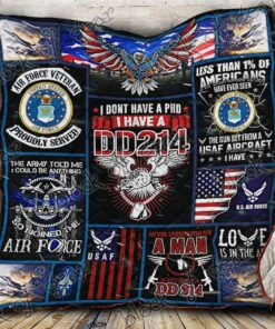 Usaf Proud Quilt Blanket