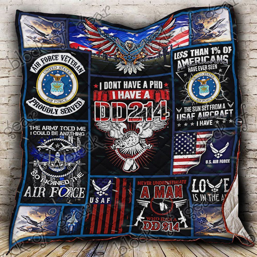 Usaf Proud Quilt Blanket