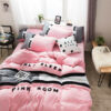 Victorias Secret Pink Embroidery Flannel Bedding Set Model 6