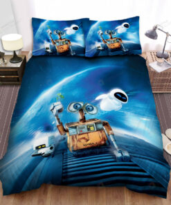 Wall.e Movie Holding Germination Photo Bed Sheets Duvet Cover Bedding Sets