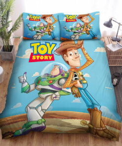 Walt Disney Toy Story Woody & Buzz Lightyear In 3d Artwork Bed Sheets Duvet Cover Bedding Sets