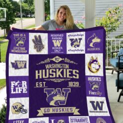 Washington Huskies Quilt Blanket 01