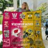 Wissconsin Badger Amp Green Bay Packers Quilt Blanket
