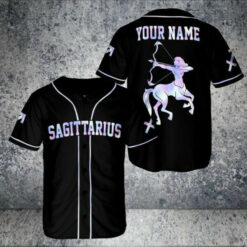 Personalized Sagittarius Zodiac Baseball Shirt